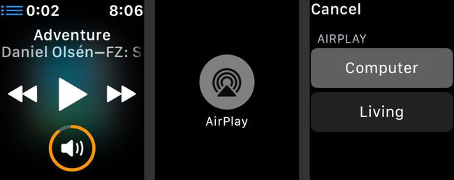 Vaihda AirPlay-lähdettä Apple Watchin Force Touchilla