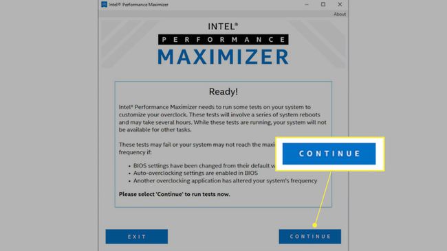 Jatka Intel Performance Maximizerissa