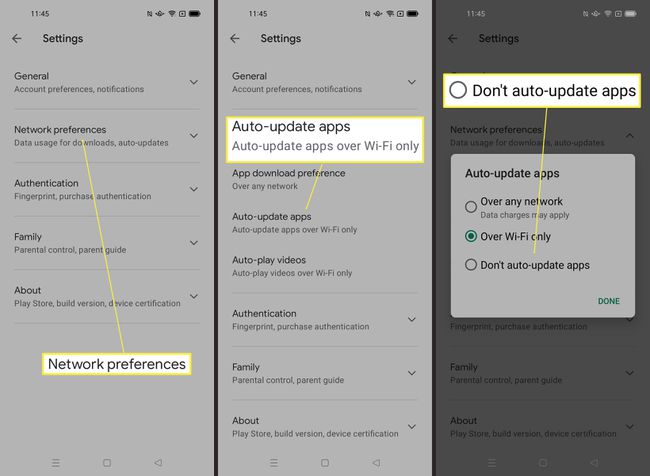 Vaadittavat vaiheet automaattisten päivitysten poistamiseksi käytöstä Google Play Kaupasta Androidissa