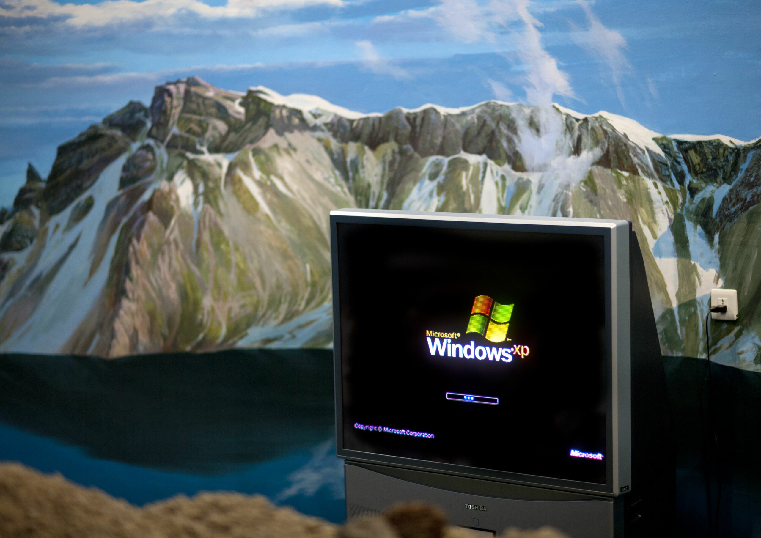 windows computer in front of mountain decor of mount paektu ryanggang province samjiyon north korea 922675382 5c649d62c9e77c00010a50bb scaled