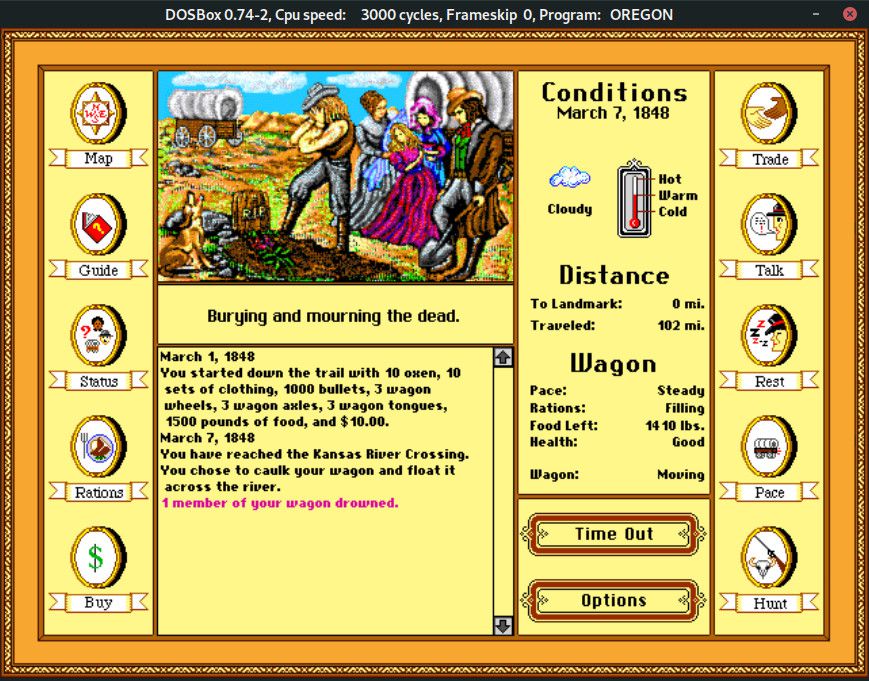 dosbox oregon trail 4295f1ee83414e56a0341db918d8a704