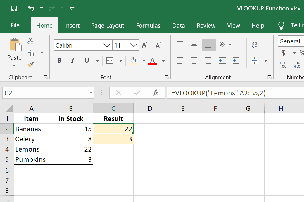 VLOOKUP-esimerkkejä Excelissä