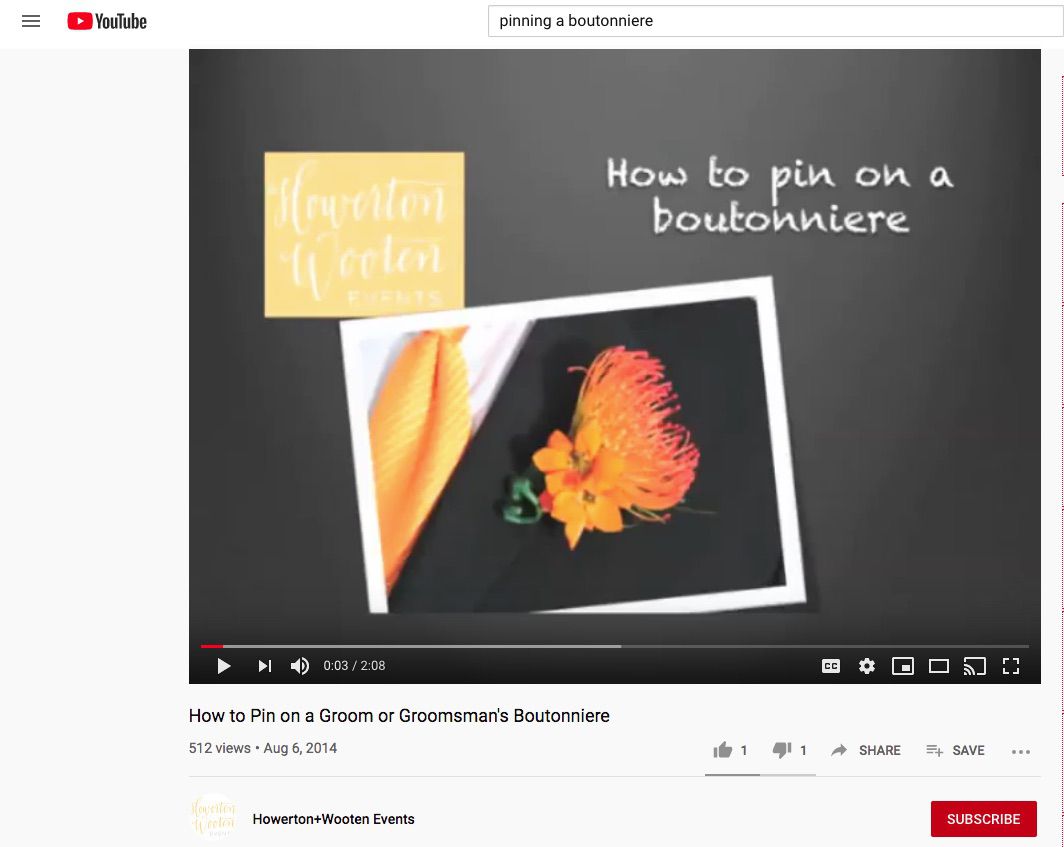 YouTube-video Pinterestissä jaettavaksi