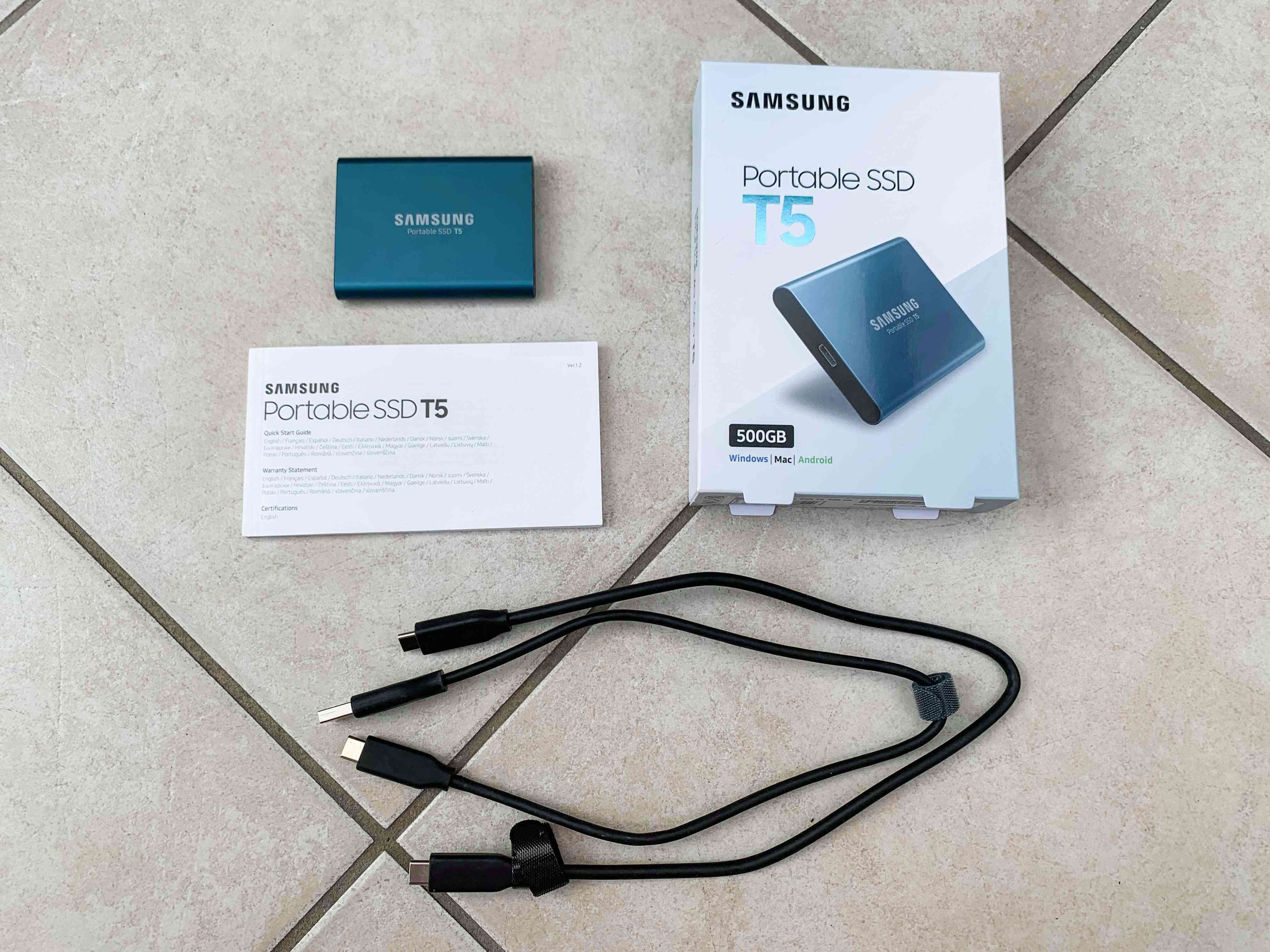 Samsung T5 kannettava SSD