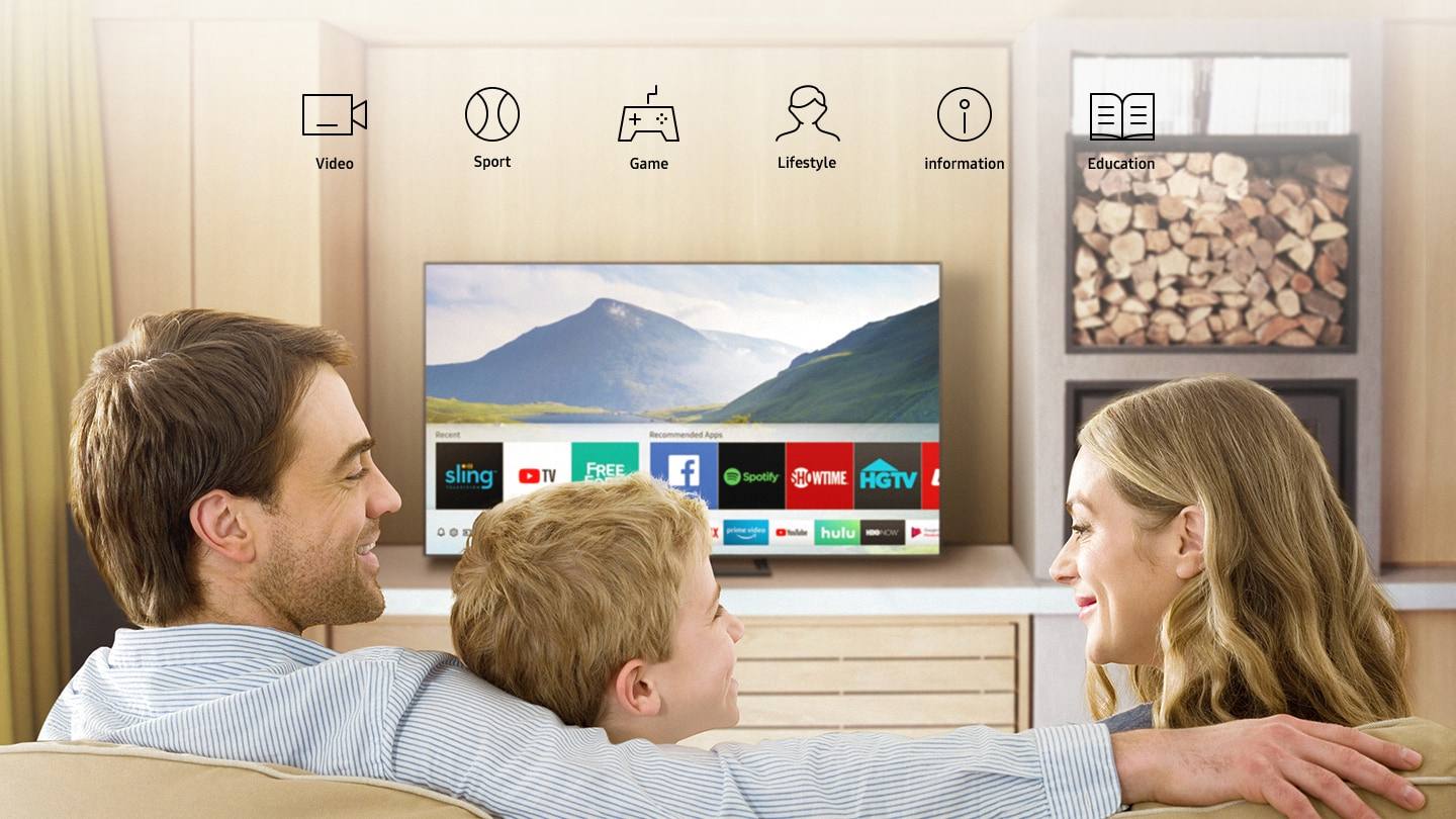 Samsungin älytelevision elämäntapakuva