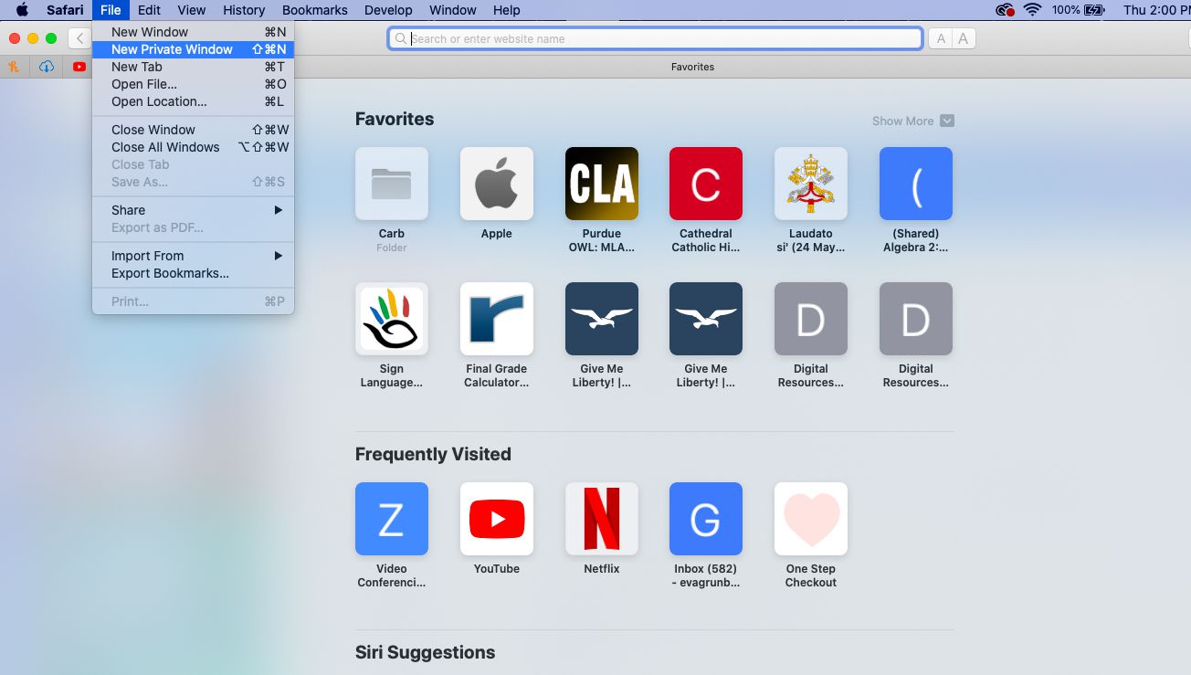 Siirry yksityiseen selaustilaan Macin Safarissa