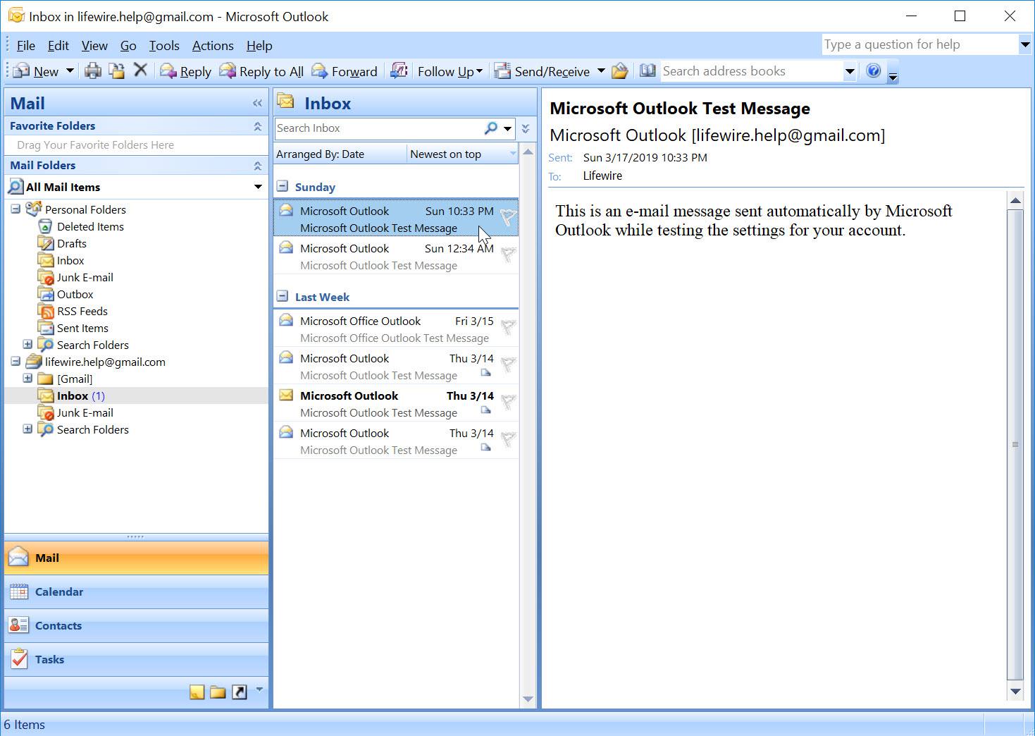 Outlook 2007, jossa edelleenlähetettävä sähköposti valittuna