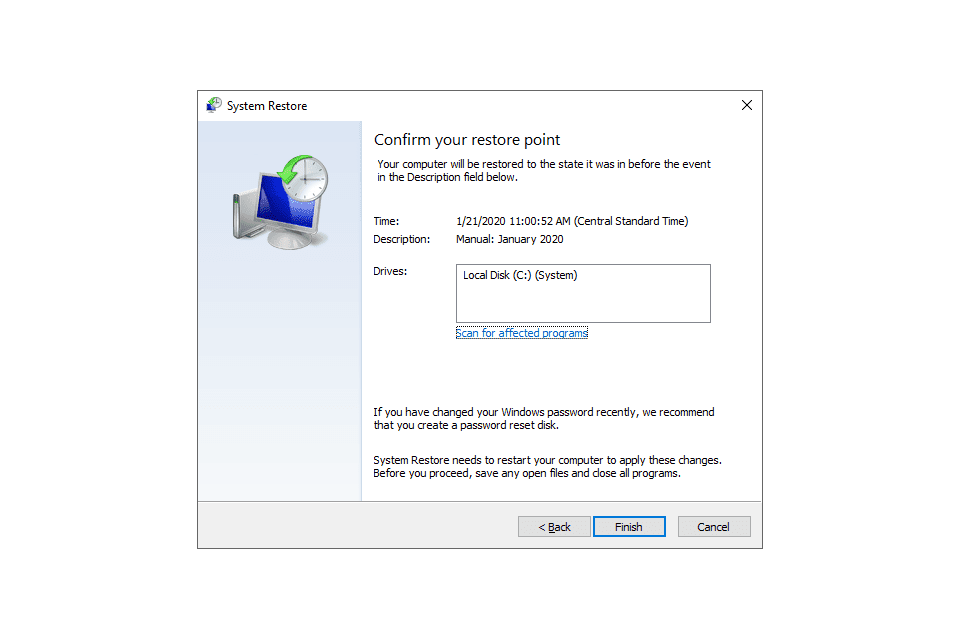 Windows 10 -järjestelmän palautusnäyttö