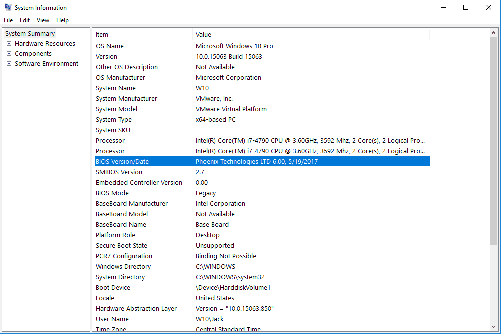 system information windows 10 bios version date 5a8de357fa6bcc003700bf88