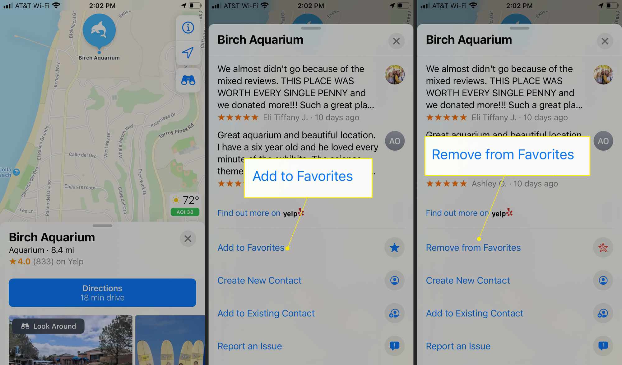 Apple Maps Lisää suosikkeihin ja poista suosikeista