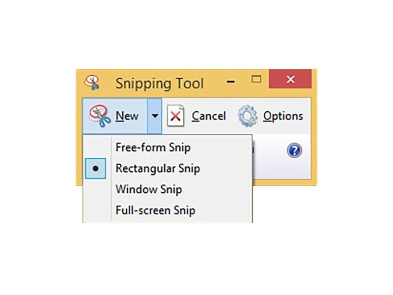Windows Snipping Tool Windows 8:ssa ja vanhemmissa