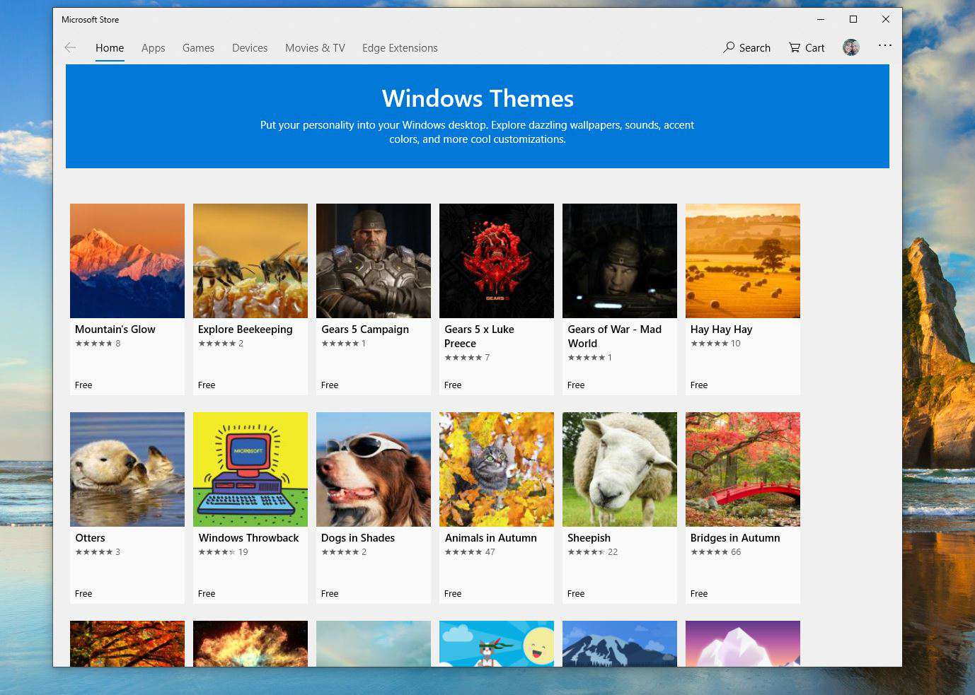 Windows-teemat Microsoft Storessa