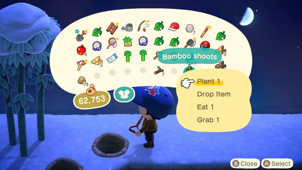 Bambunversojen istuttaminen Animal Crossingissa: New Horizons