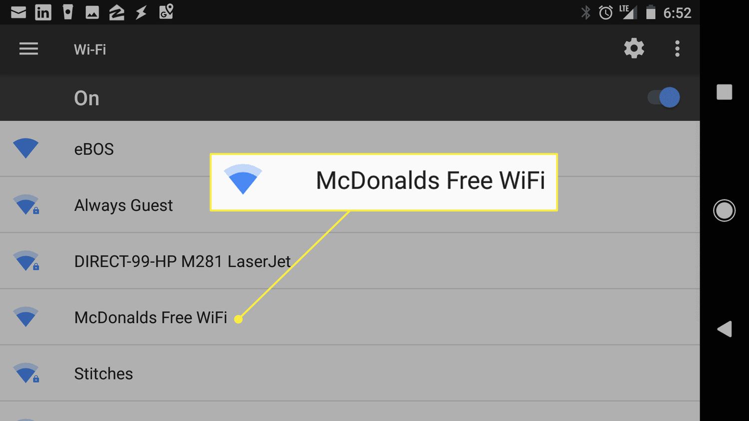 McDonald'sin ilmainen Wi-Fi-verkko