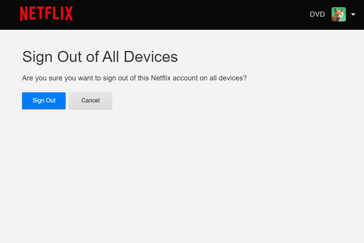 Kirjaudu ulos Netflixistä kaikkien laitteiden näytöllä