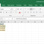 Kuinka käyttää Excelin DATEVALUE-funktiota